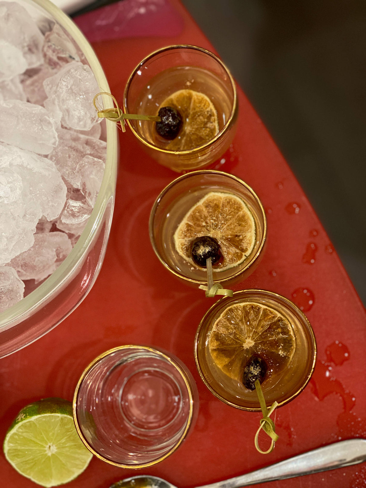 Chile Bourbon Cocktail Cherries