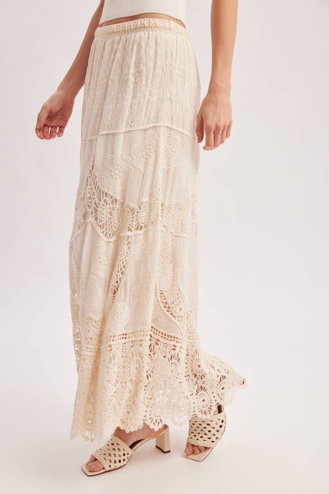 Elsa Lace Maxi Skirt