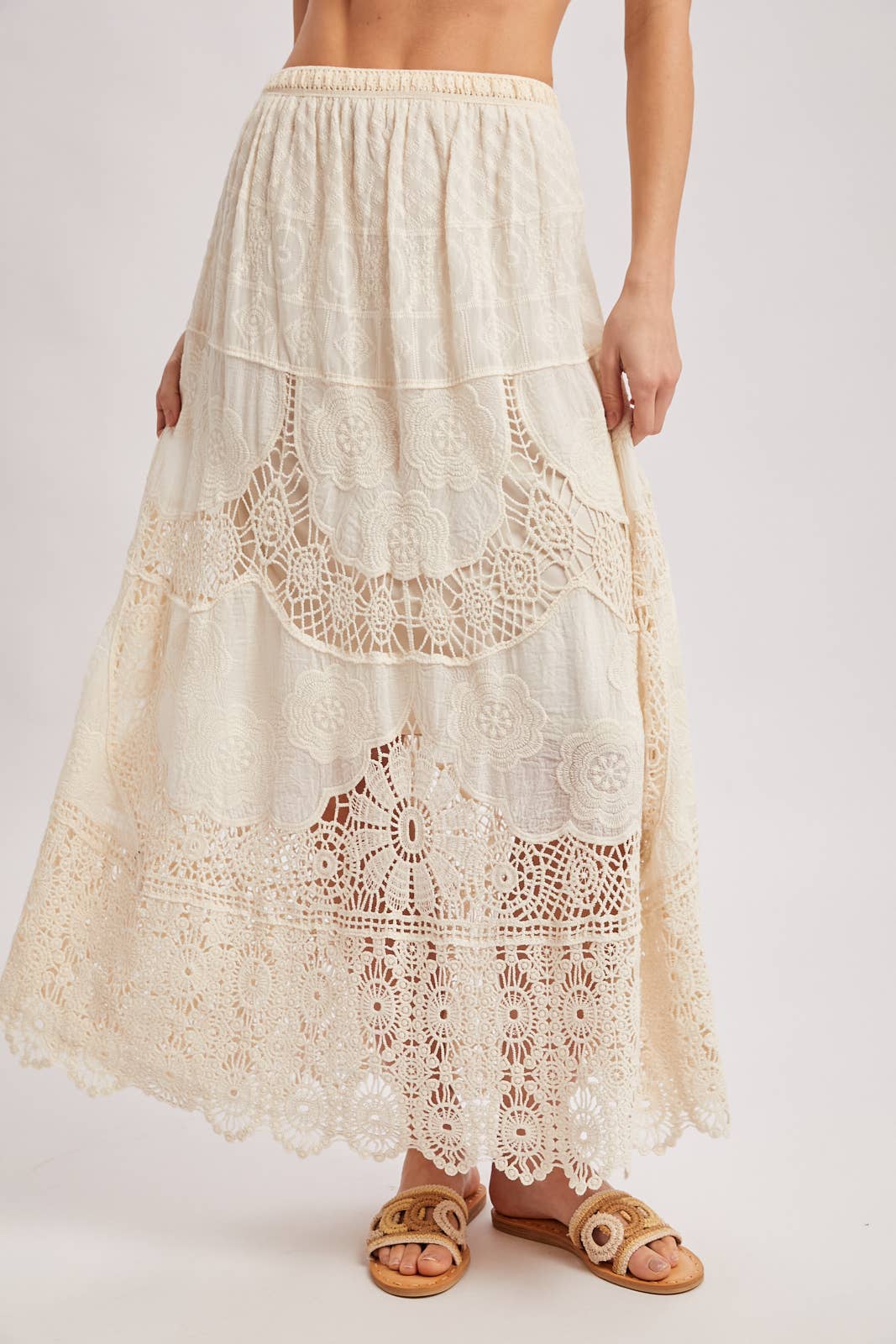 Elsa Lace Maxi Skirt