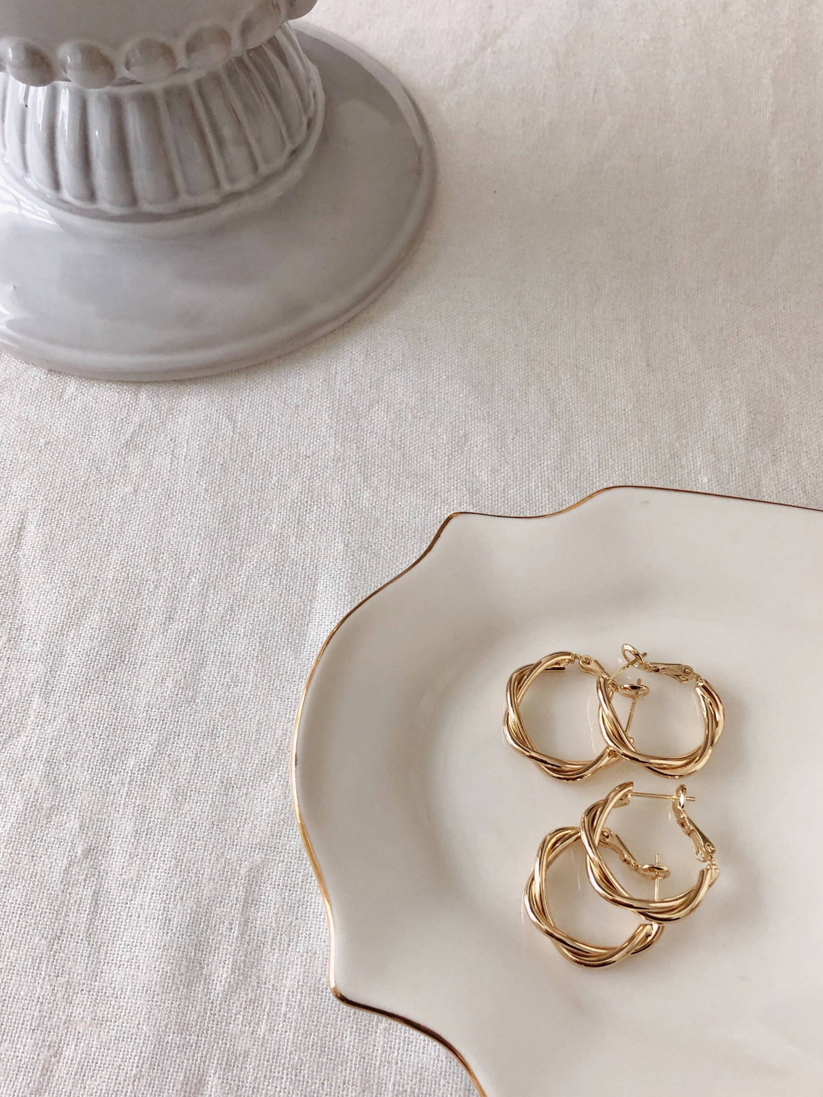 Twisted Hoop Earring