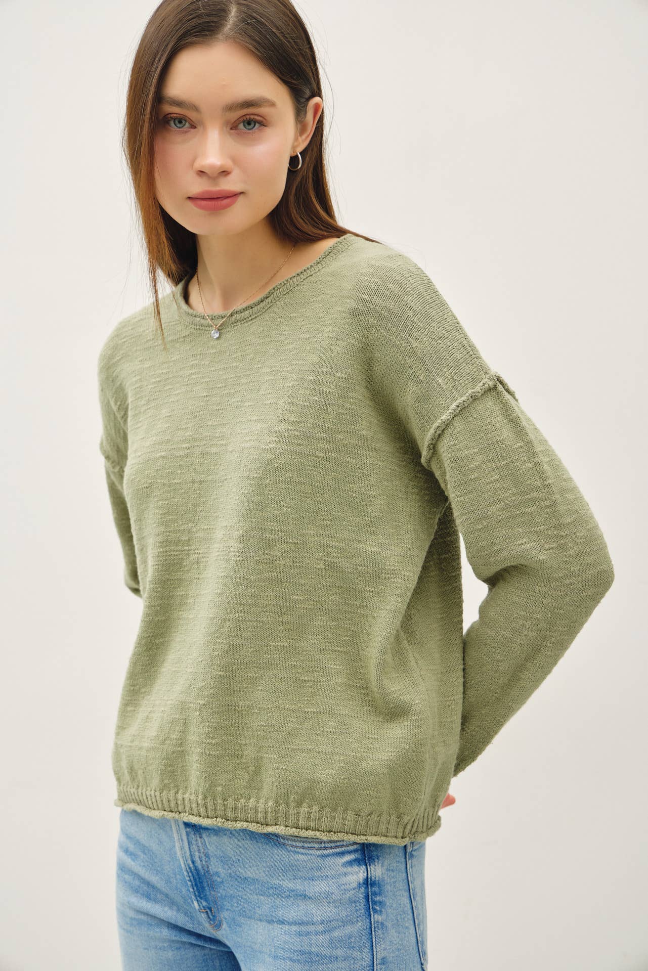 Lex Exposed Seam Sweater