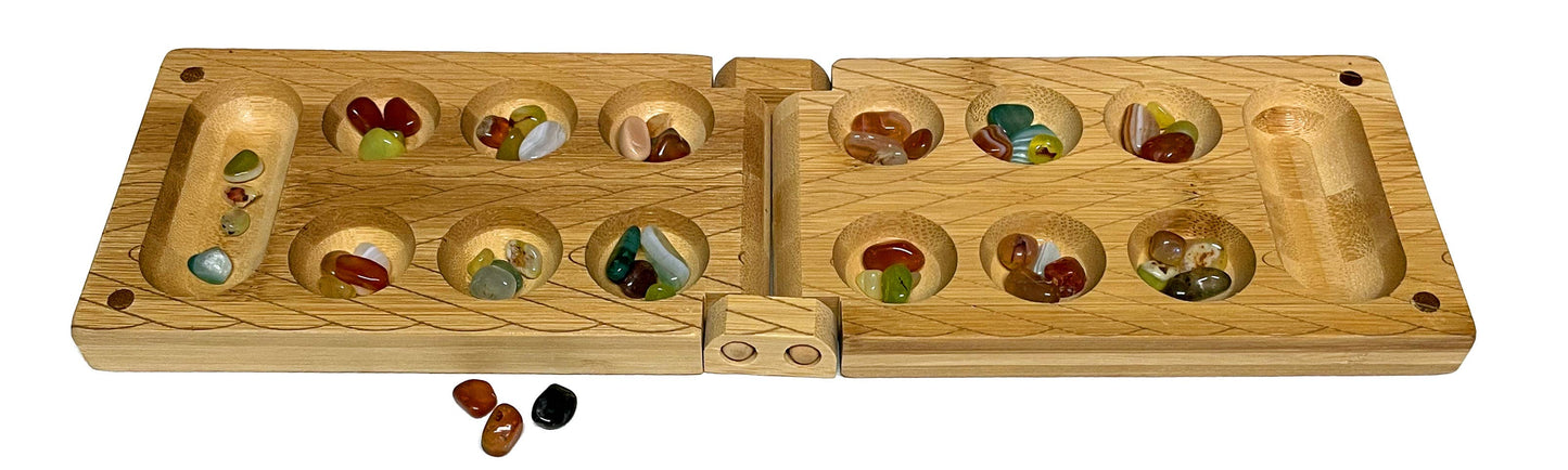 Travel Bamboo Mancala Game