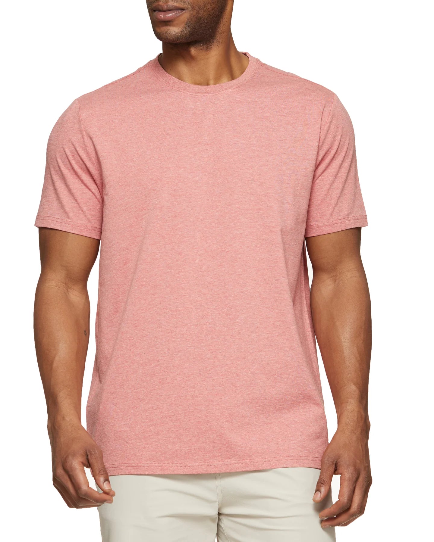 Russell Stretch Crewneck Tee Navy Heather Small