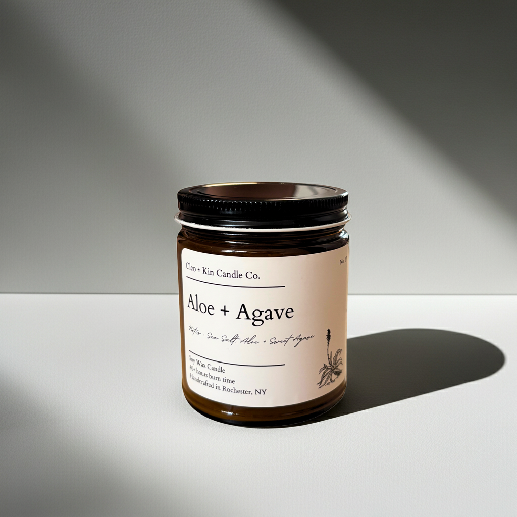 Cleo + Kin Candle Aloe + Agave