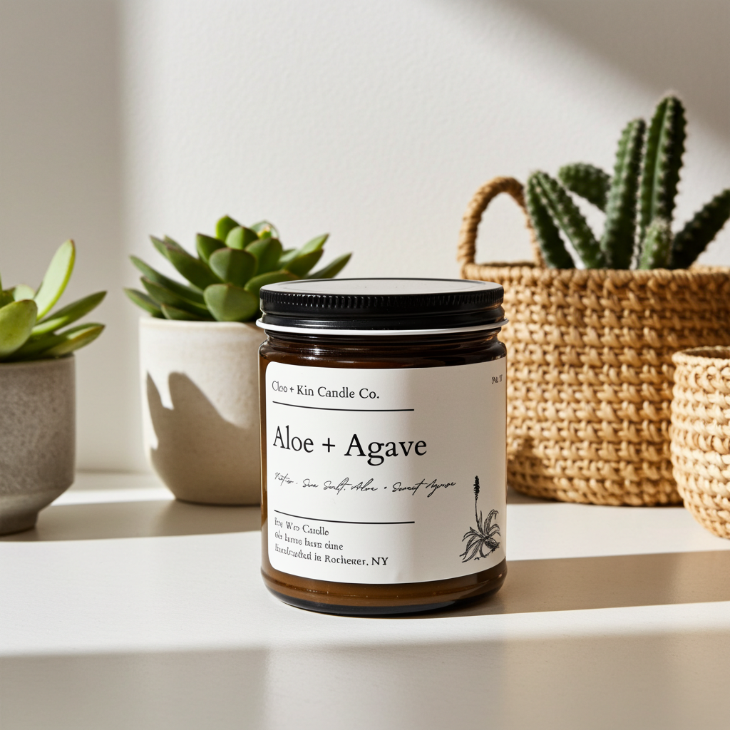 Cleo + Kin Candle Aloe + Agave