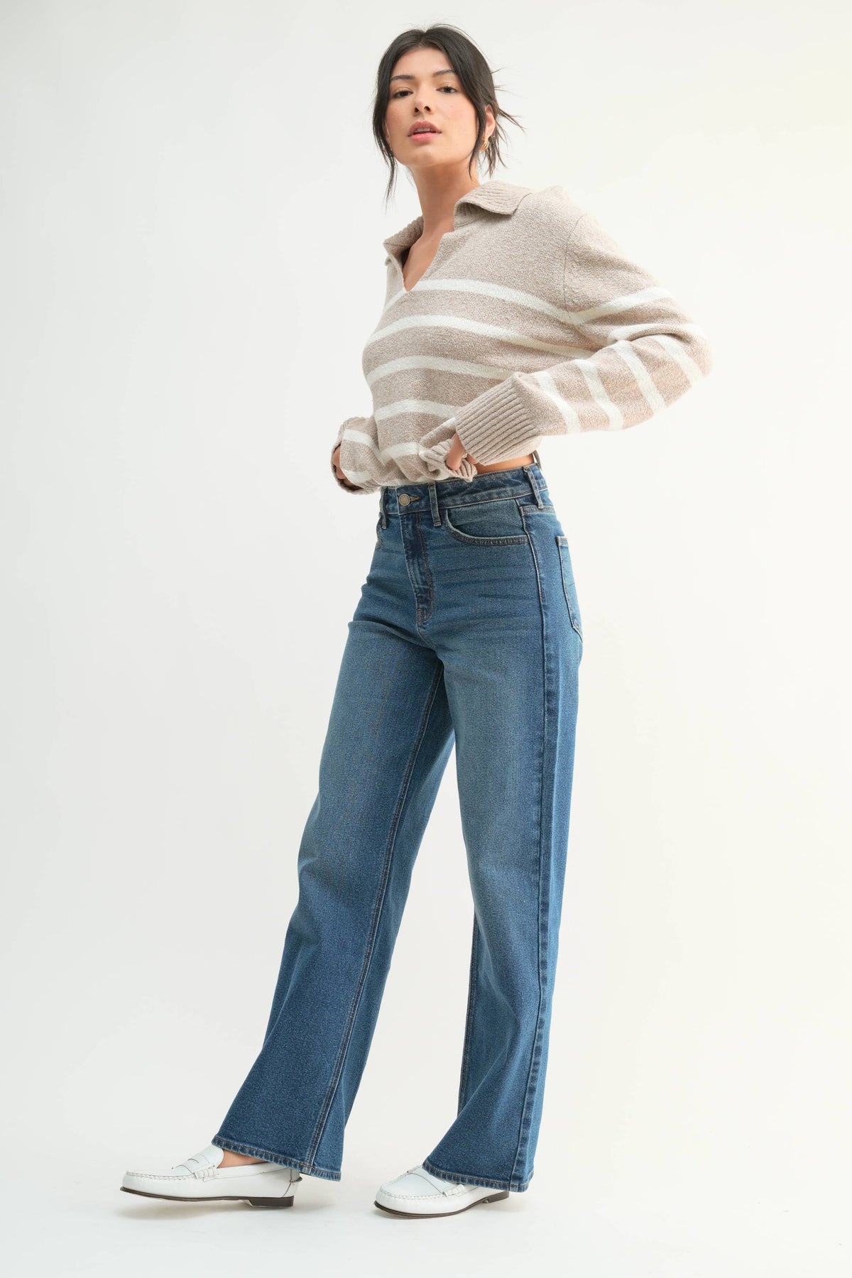 Bella High Rise Straight Jean