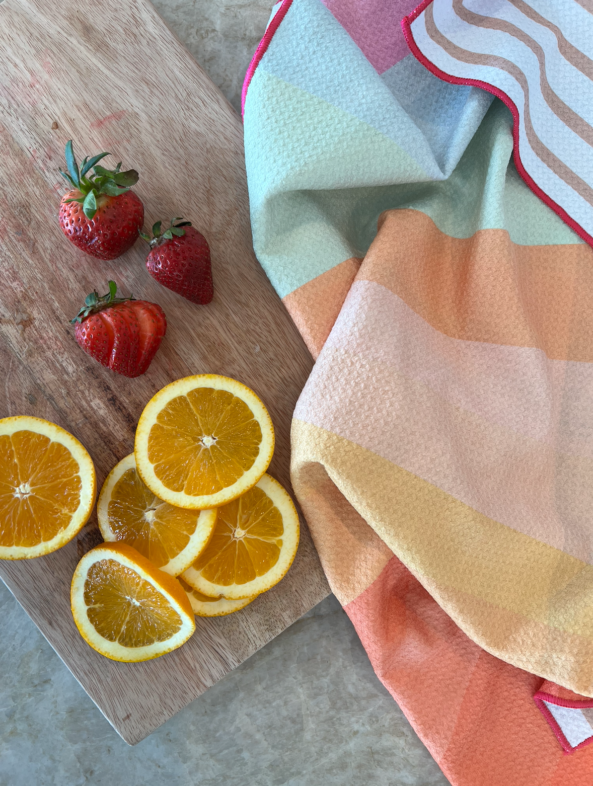 California Sunset Tea Towel