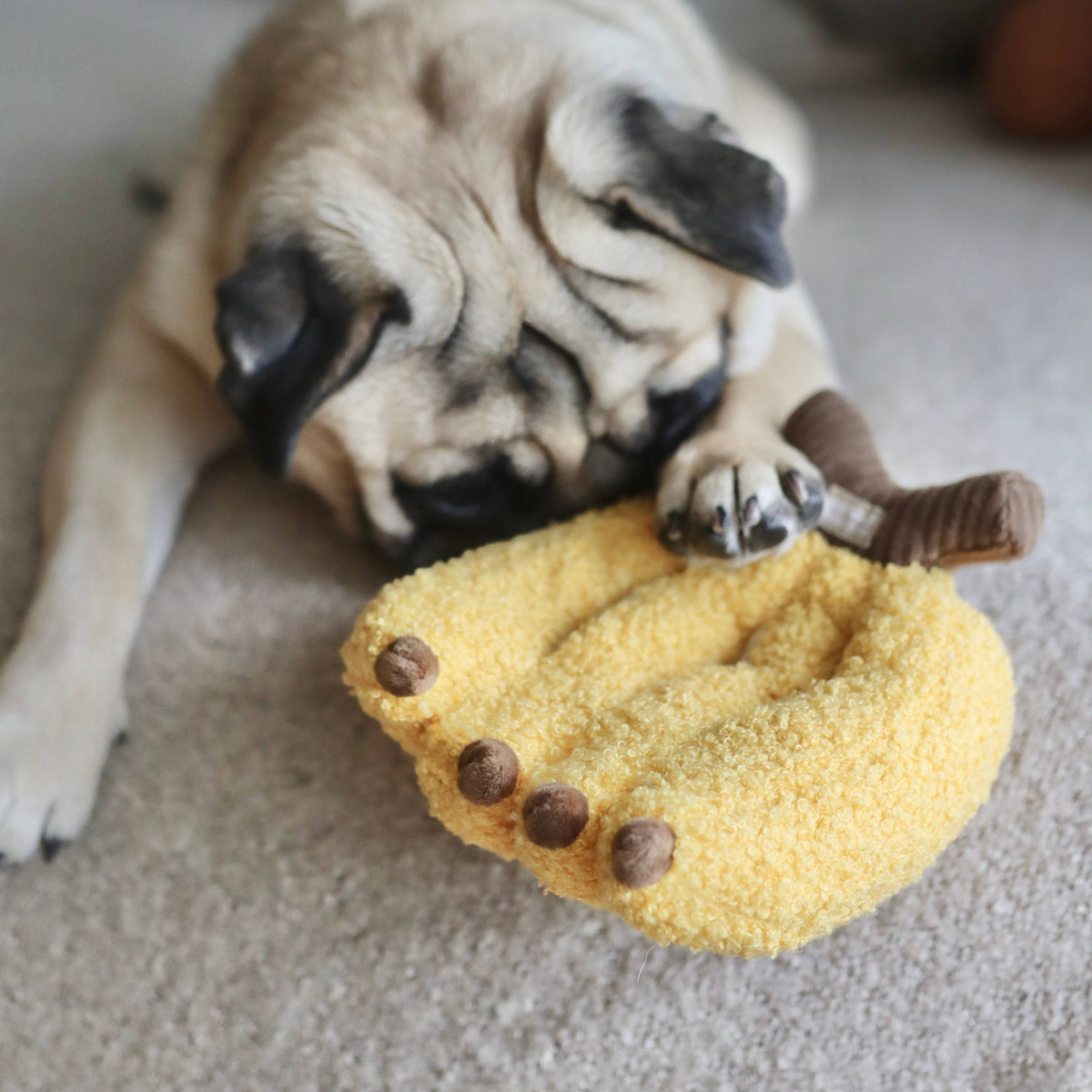 Banana Snuffle Dog Toy
