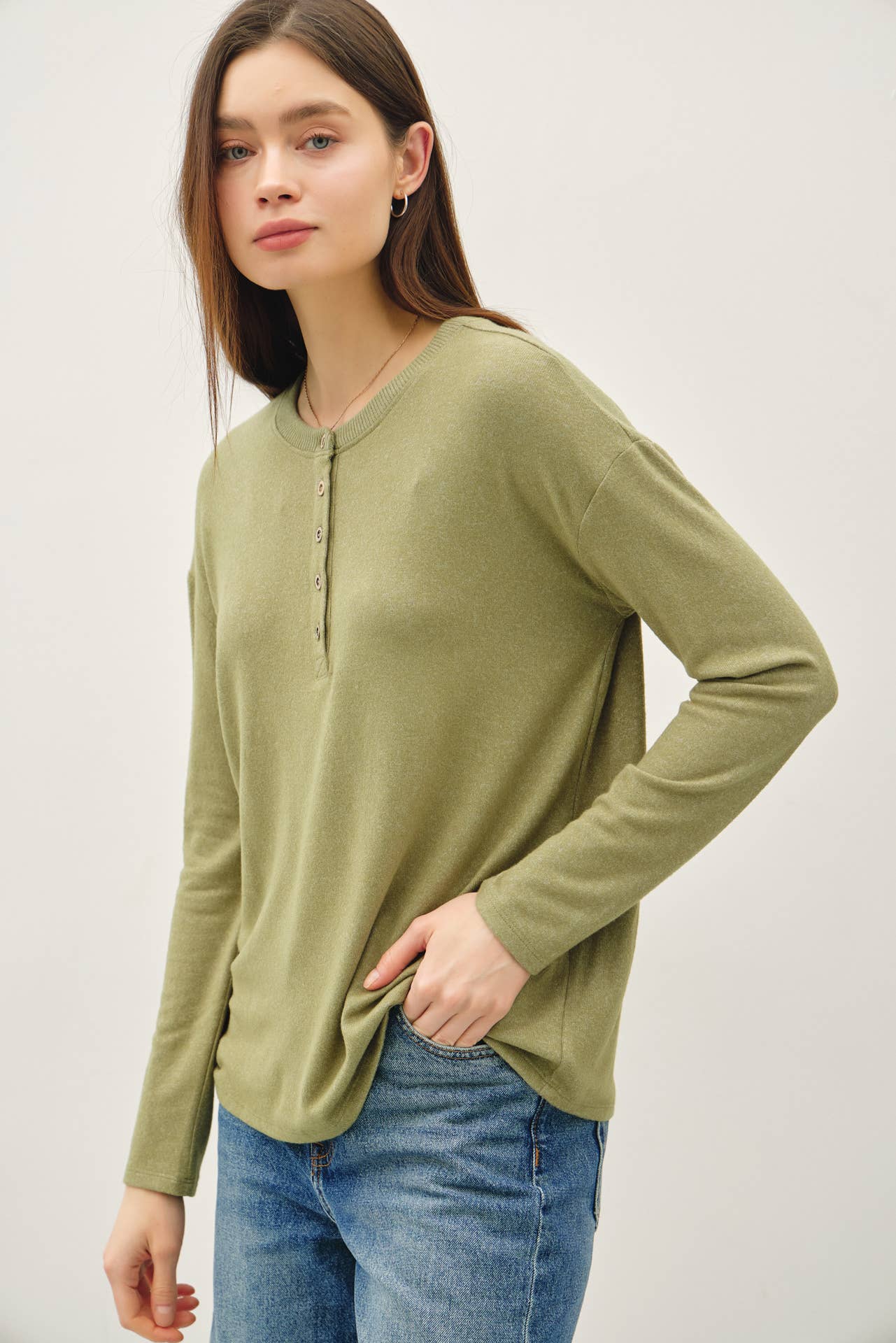 Sarah Hacci Henley Top