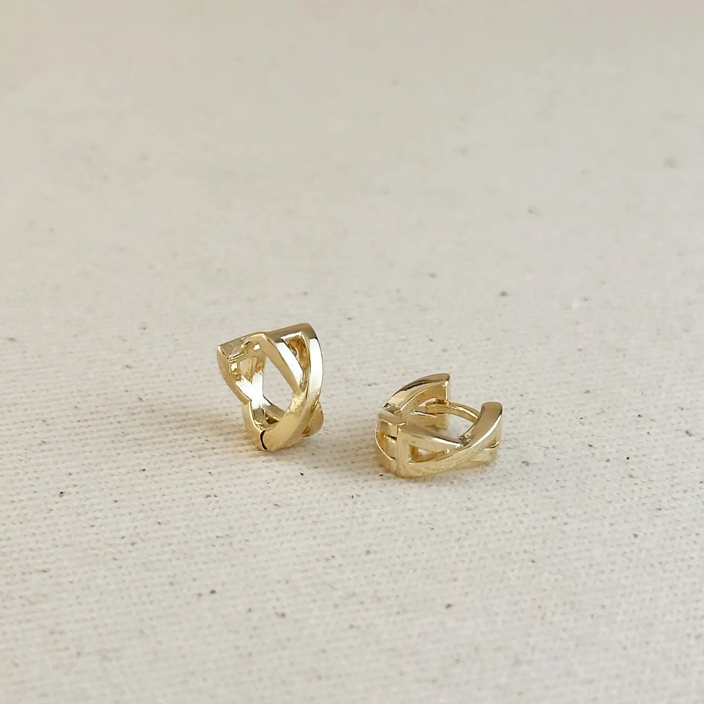 14k GF X Clicker Hoop