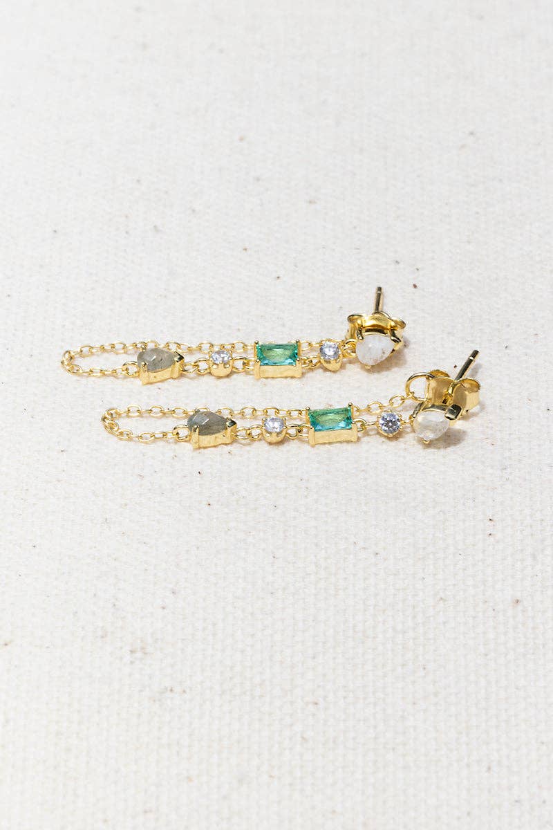 Droplet Earrings - Paraiba