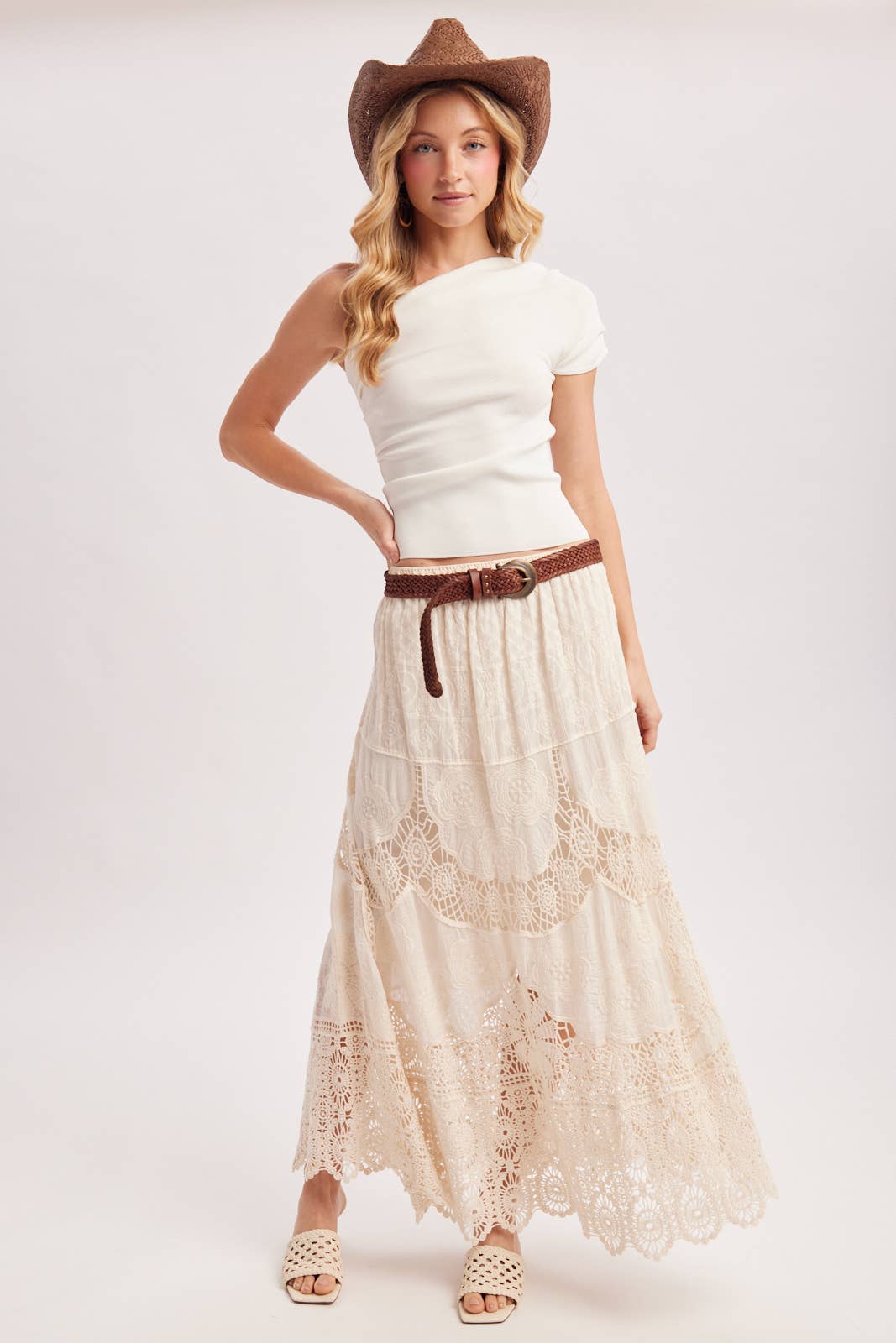 Elsa Lace Maxi Skirt
