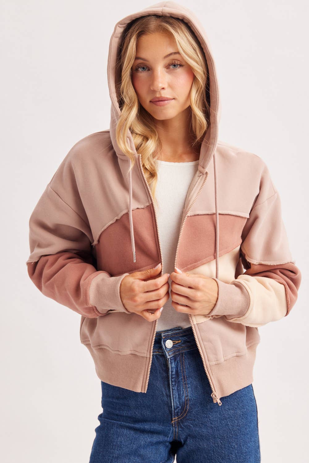 Adeline Patchwork Hoodie