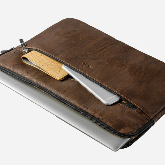 Laptop Sleeve with Pocket 14" and 16" Cork