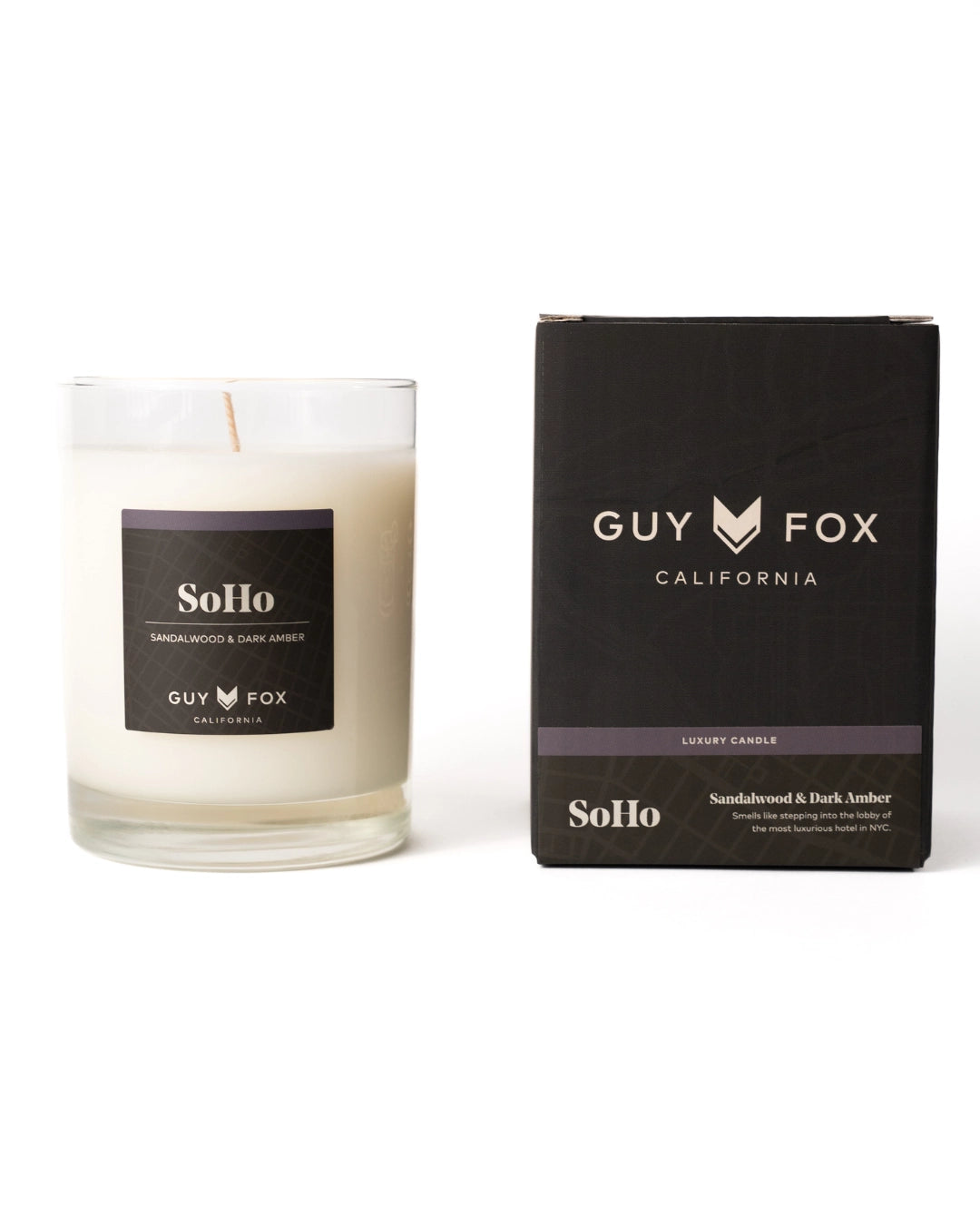 SoHo Coconut Wax Candle - Sandalwood & Dark Amber