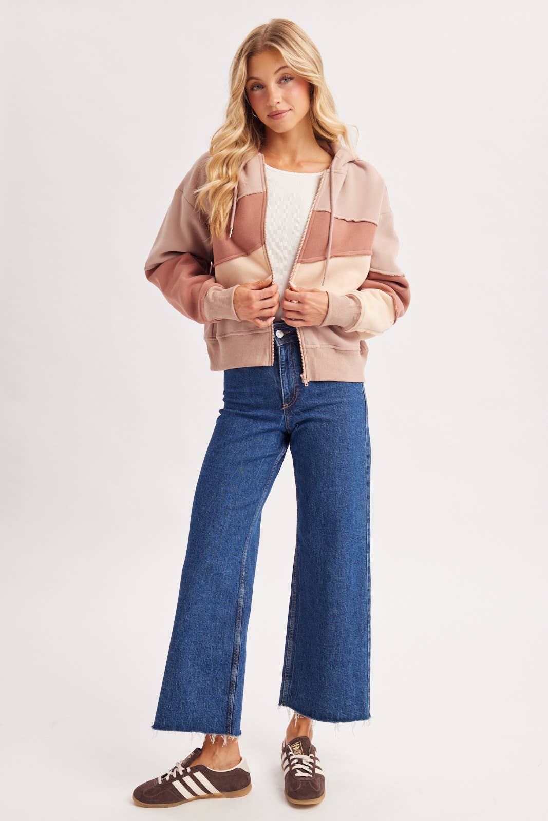 Adeline Patchwork Hoodie