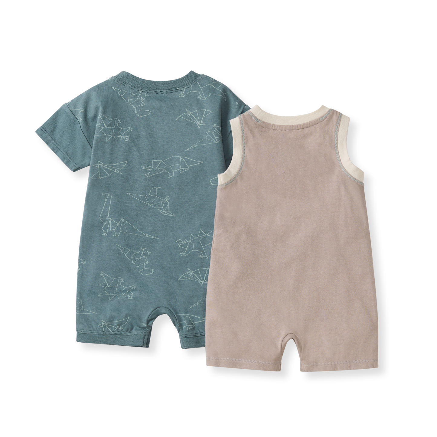 Origami Dinos Romper - Set of 2