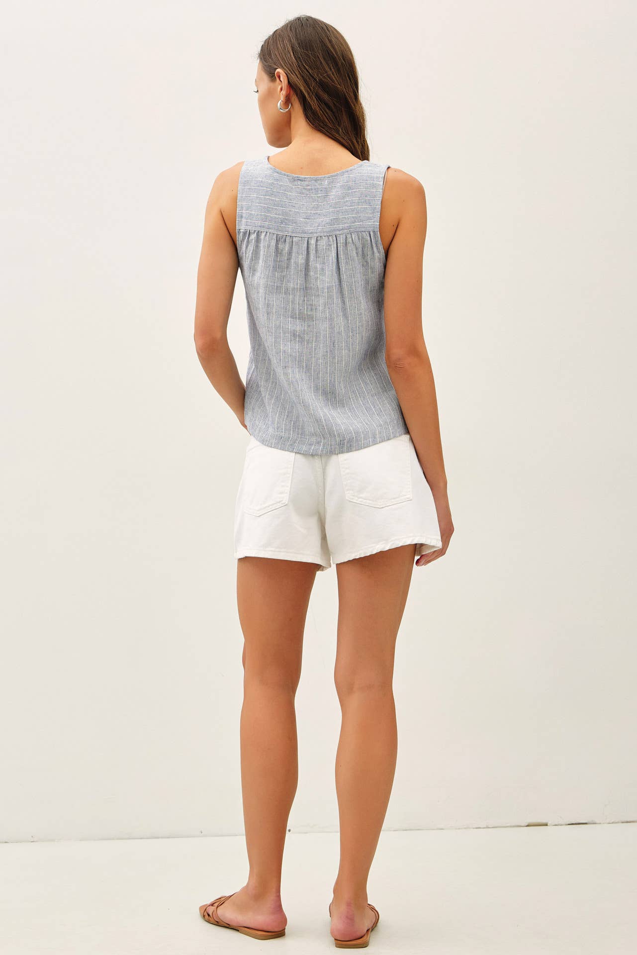 Victoria Linen Blend Tank