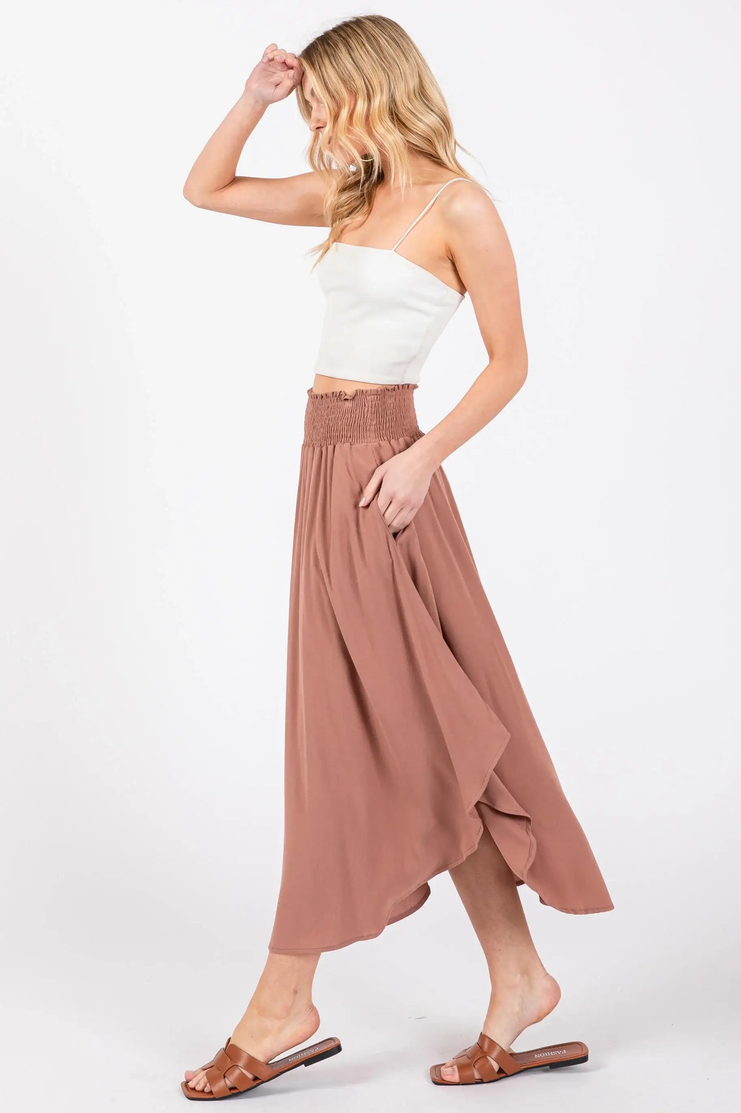 Annie Smocked Waistband Skirt