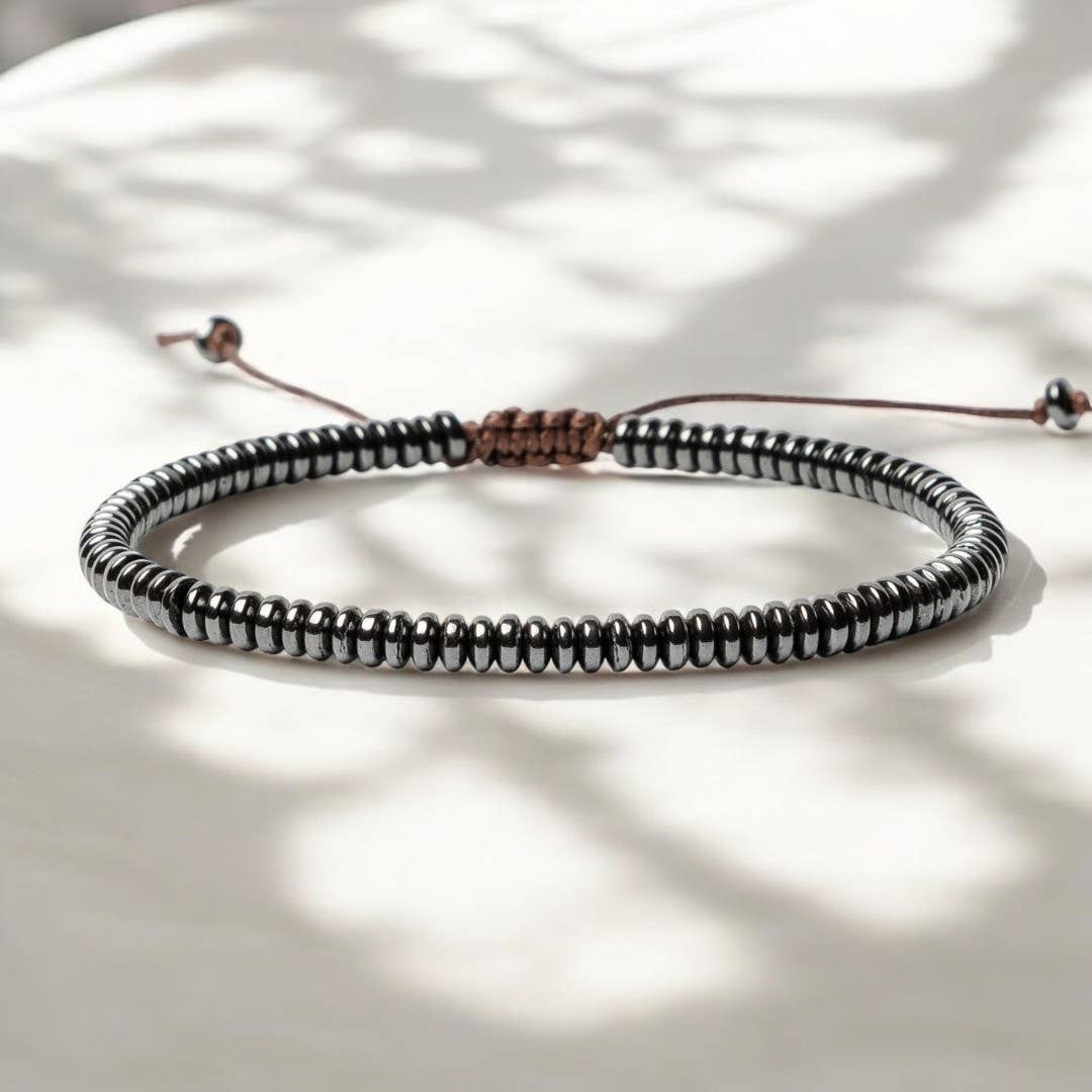 Men's Hematite Stone Bracelet