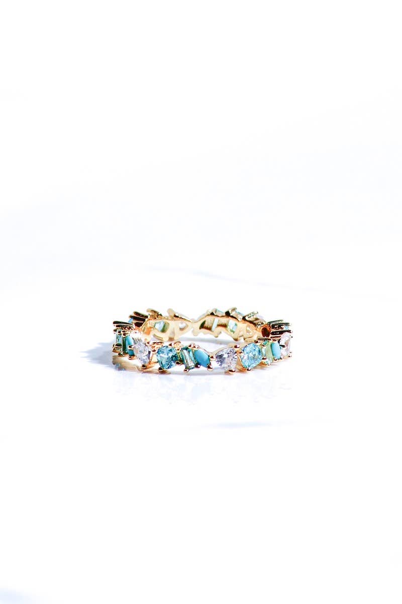 Vienna Ring - Green Opal