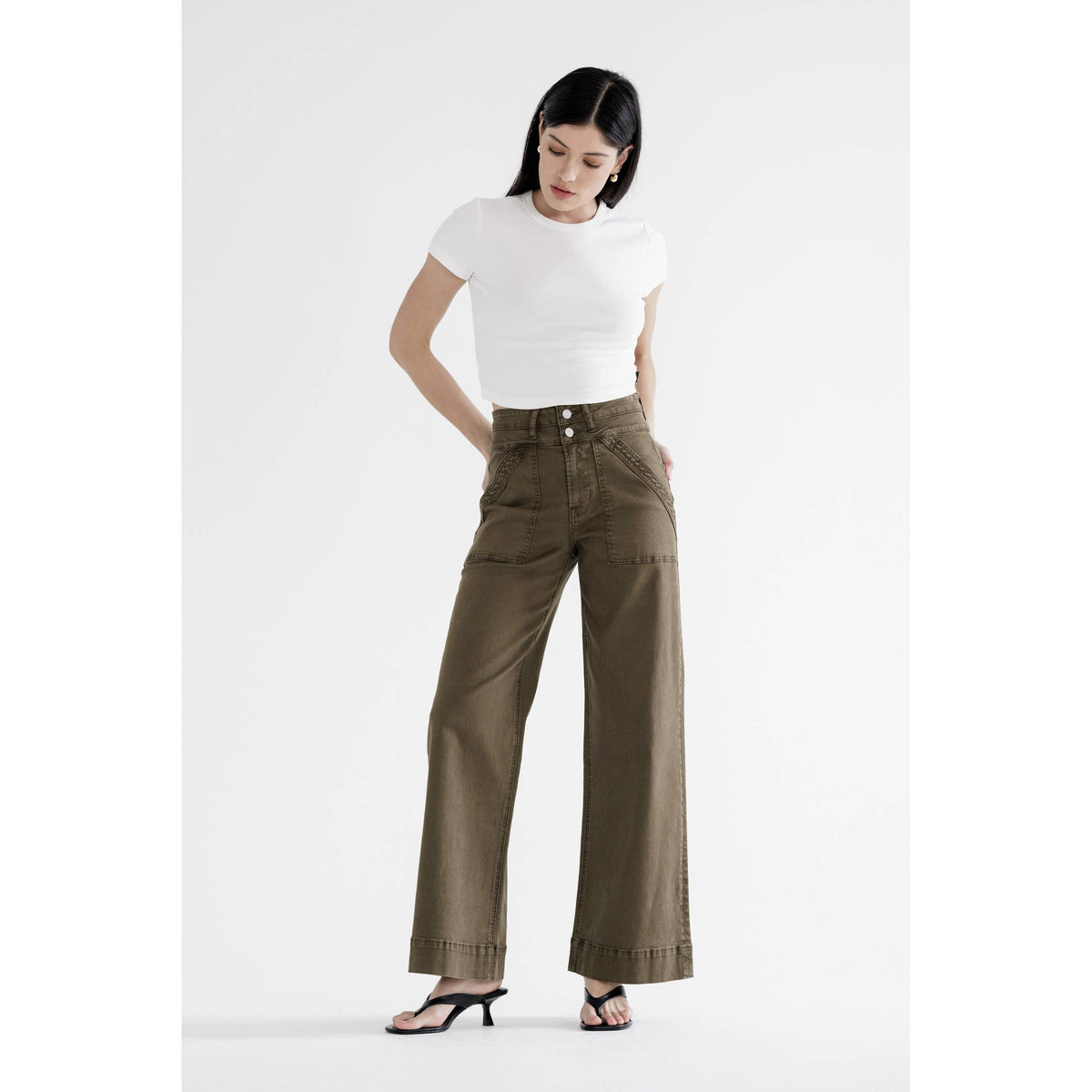 Illie High Rise Double Band Pants