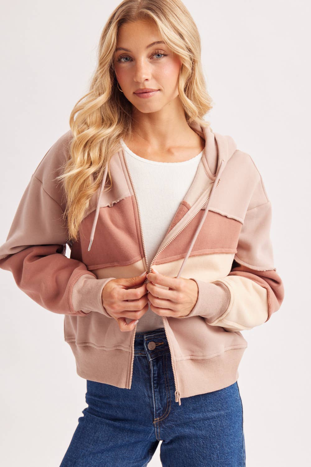 Adeline Patchwork Hoodie