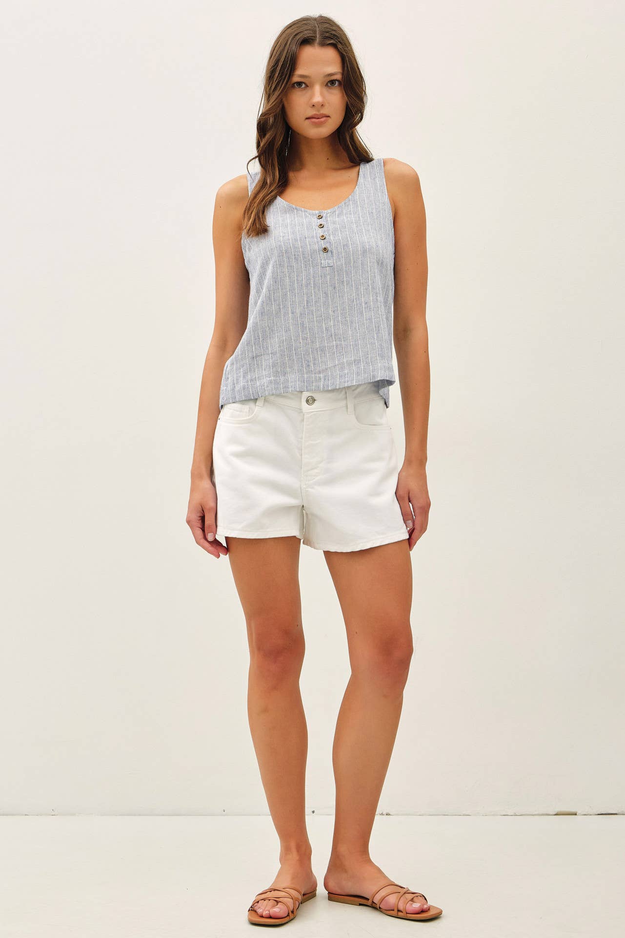 Victoria Linen Blend Tank