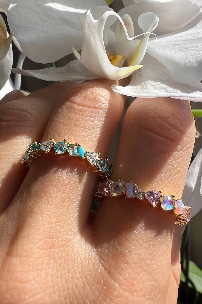 Vienna Ring - Green Opal