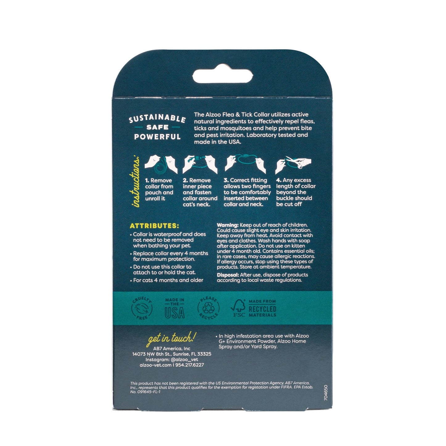 Plant-Based Flea & Tick Collar - Cat