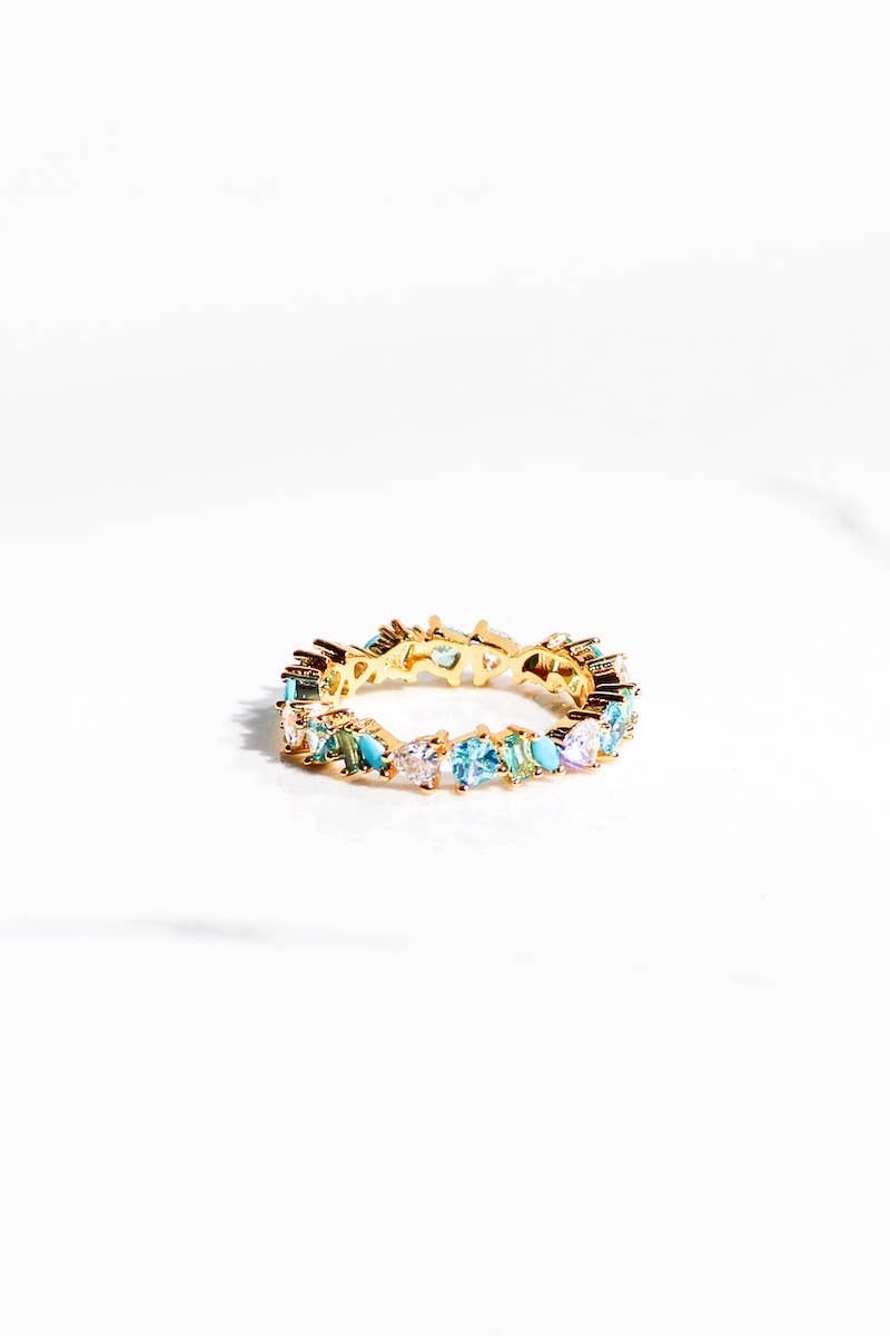 Vienna Ring - Green Opal