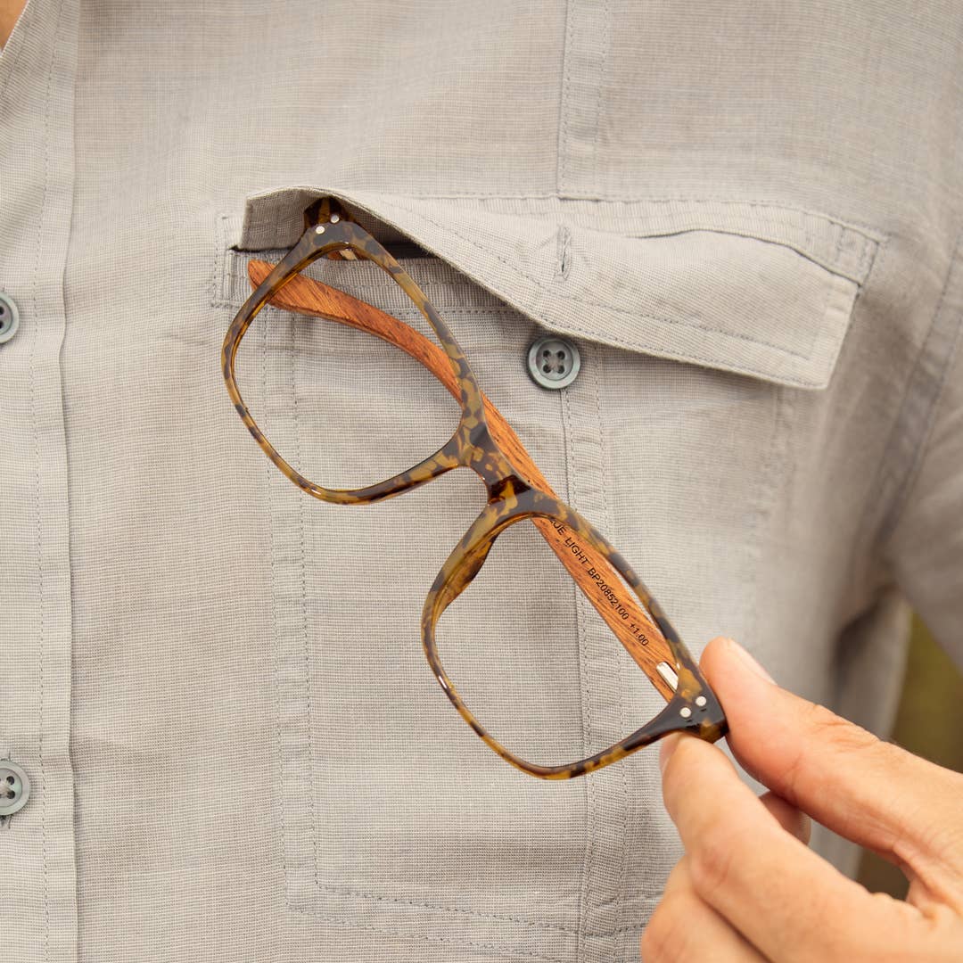Nash Blue Light Readers - Brown Marble
