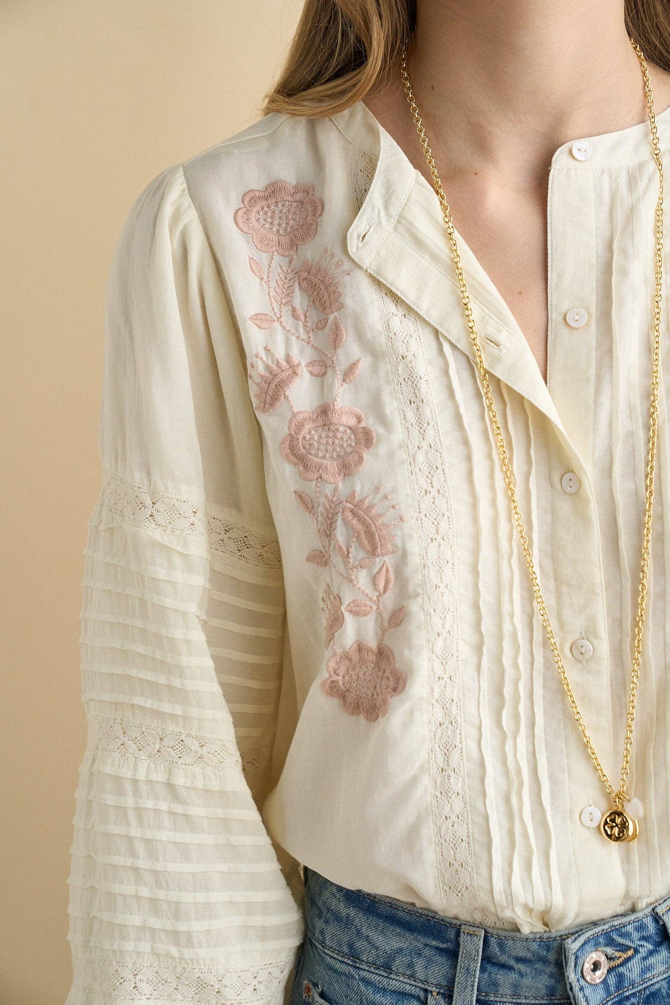 Madelyn Blouse - Ecru