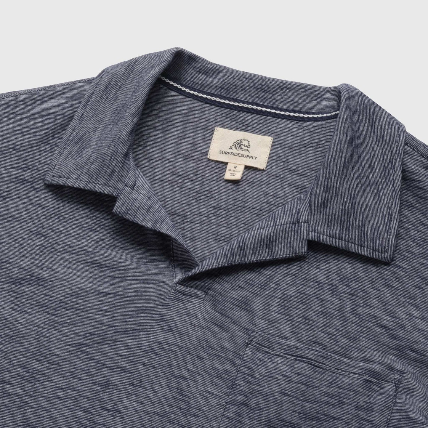 Johnny Collar Polo - Navy Blazer