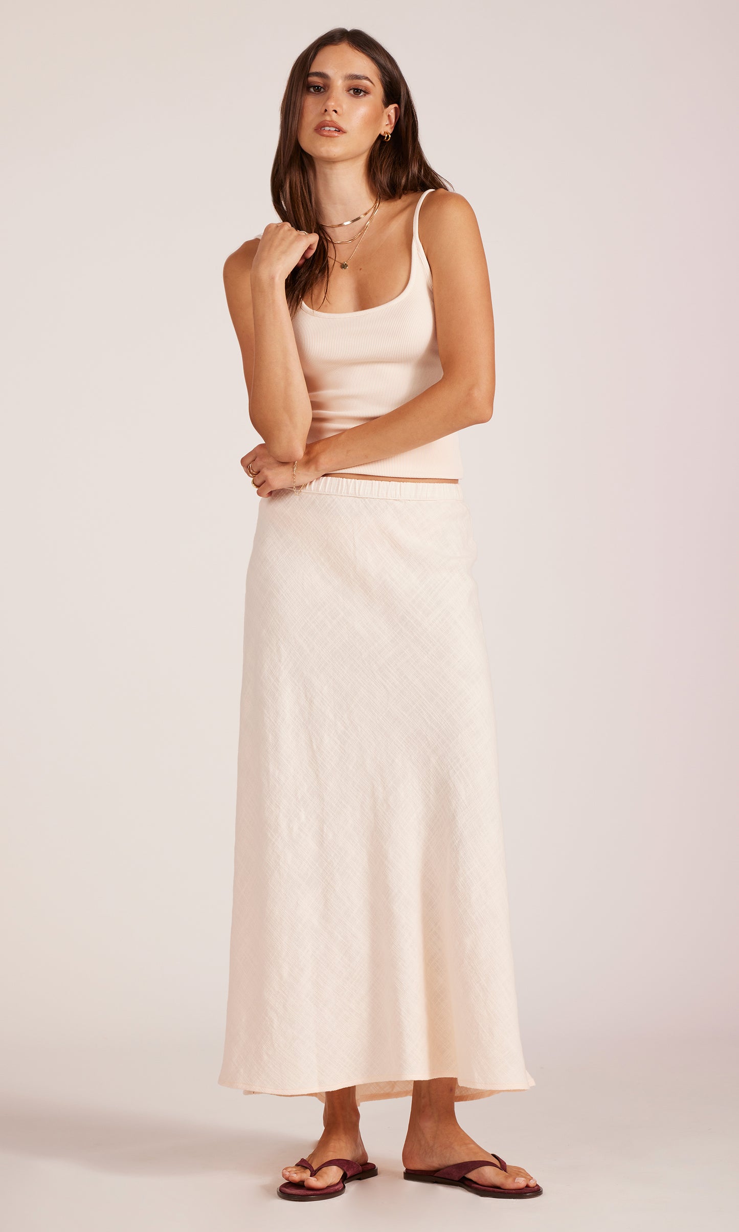 Bias Cut Maxi Skirt