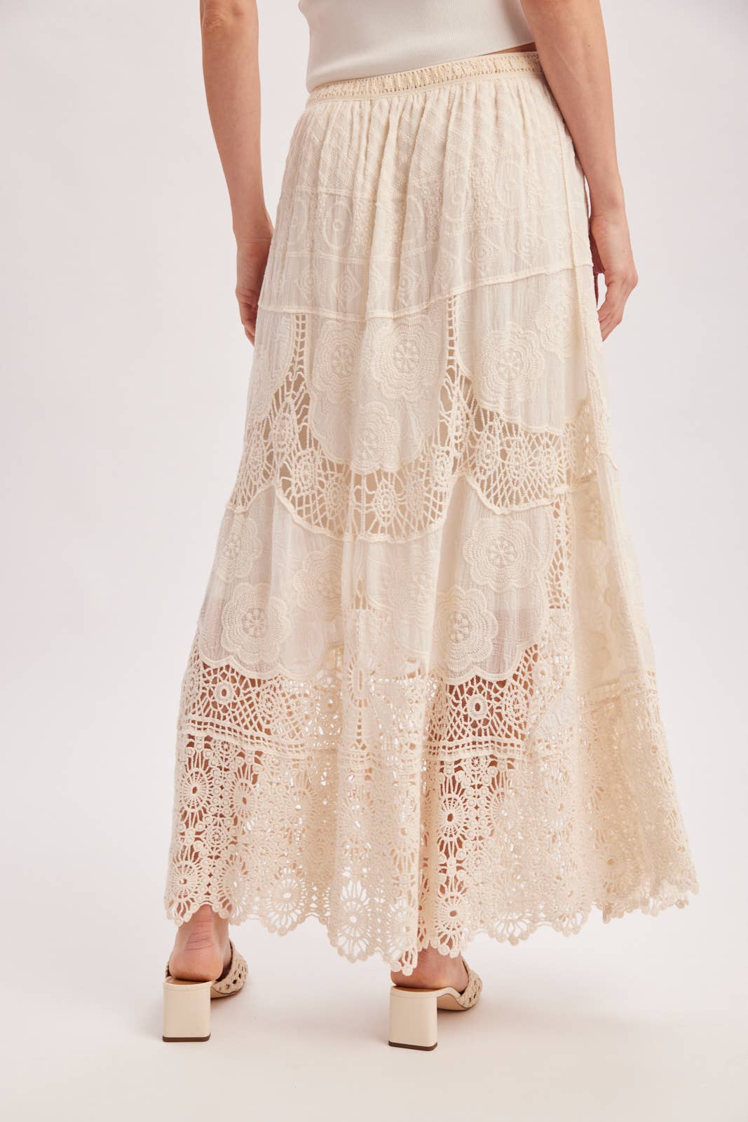 Elsa Lace Maxi Skirt