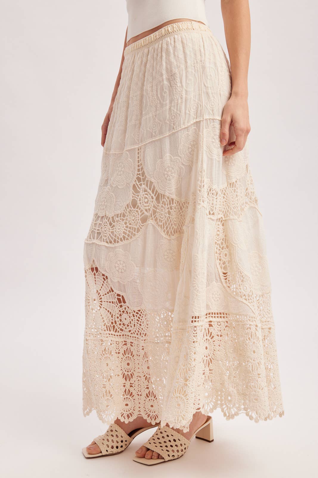 Elsa Lace Maxi Skirt