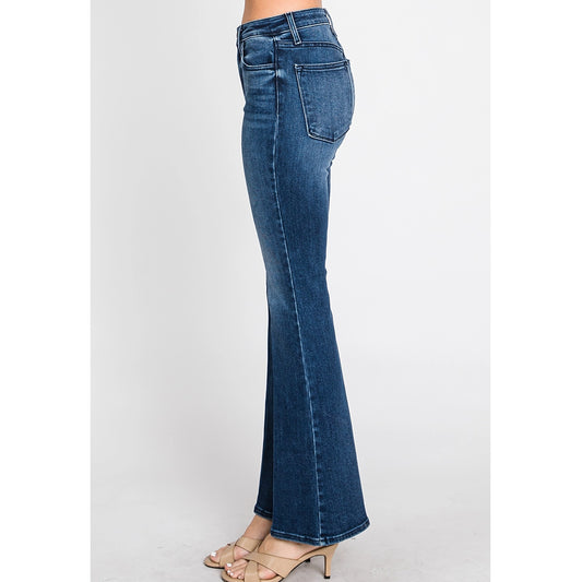 Allegra Dark Wash Flare Denim 24