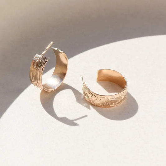 14k Gold-Fill Florence Hoops