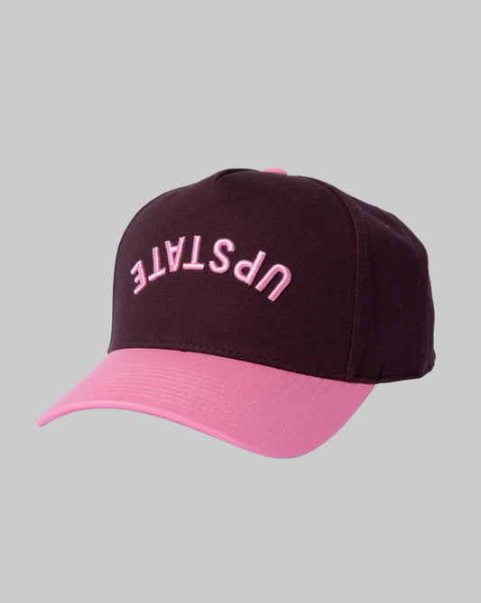 Upstate Inverse Hat - Black Cherry / Pink