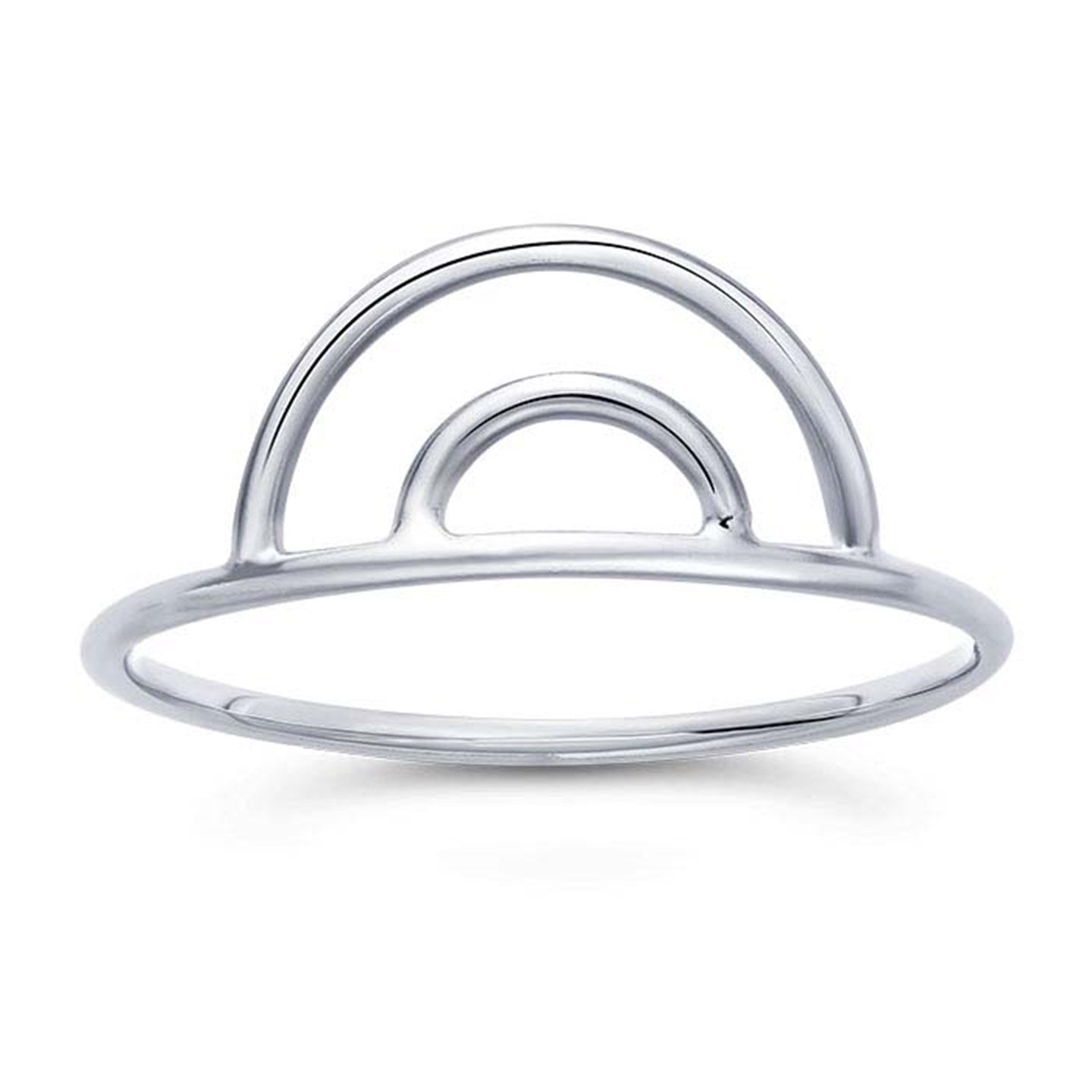 Sterling Silver Double Arch Ring 5