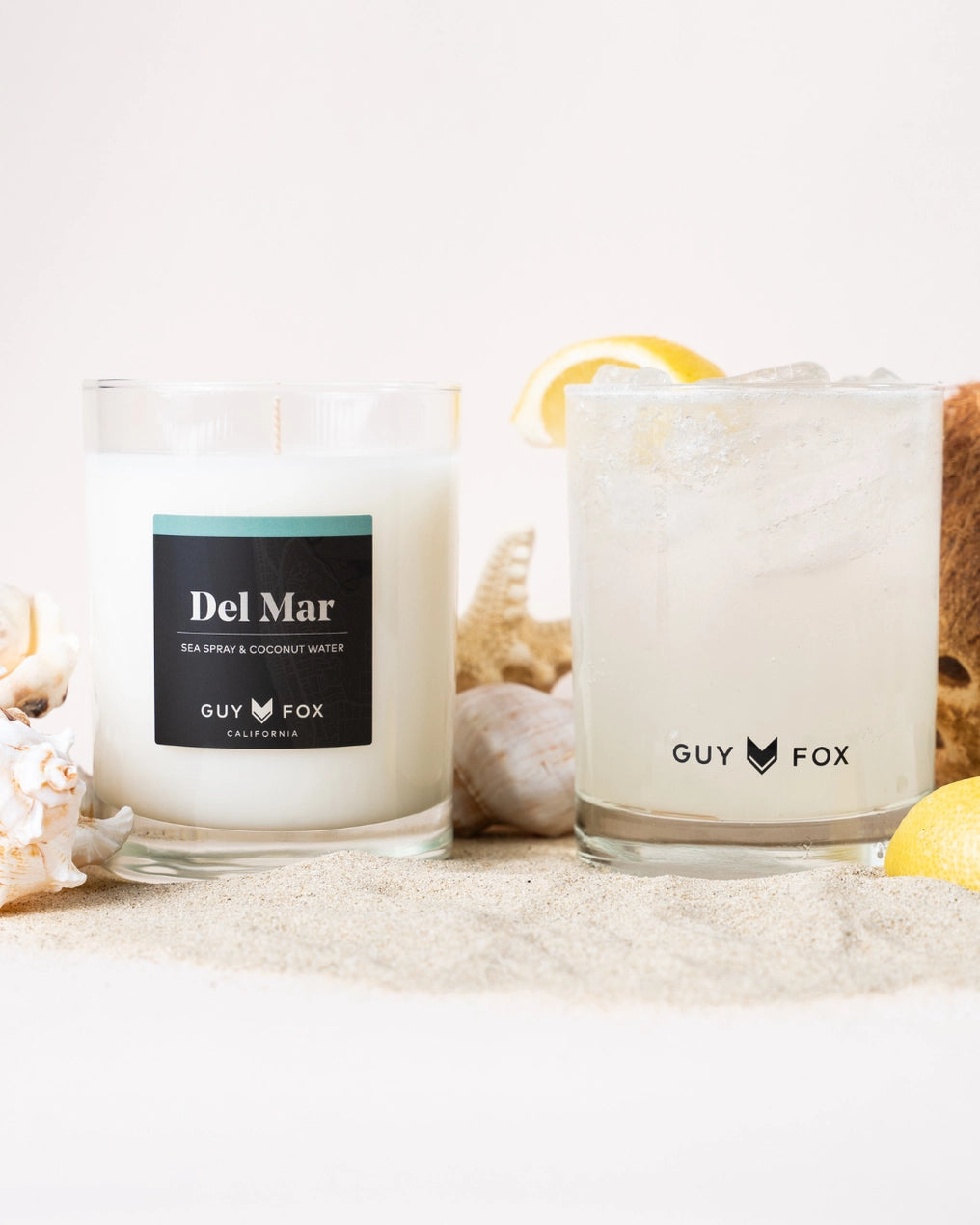 Del Mar Coconut Wax Candle - Sea Spray + Coconut Water