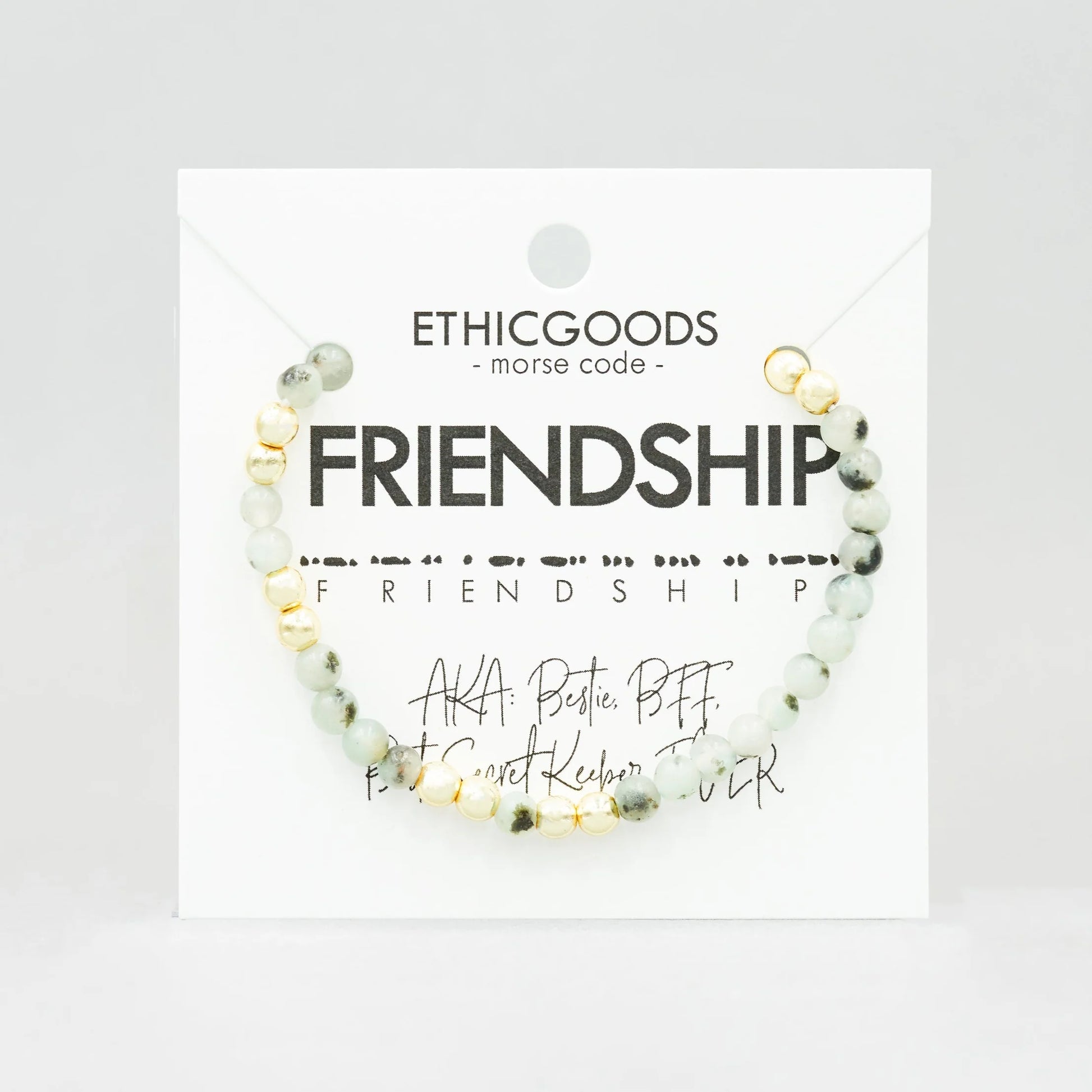 Gold - Morse Code Bracelet Friendship