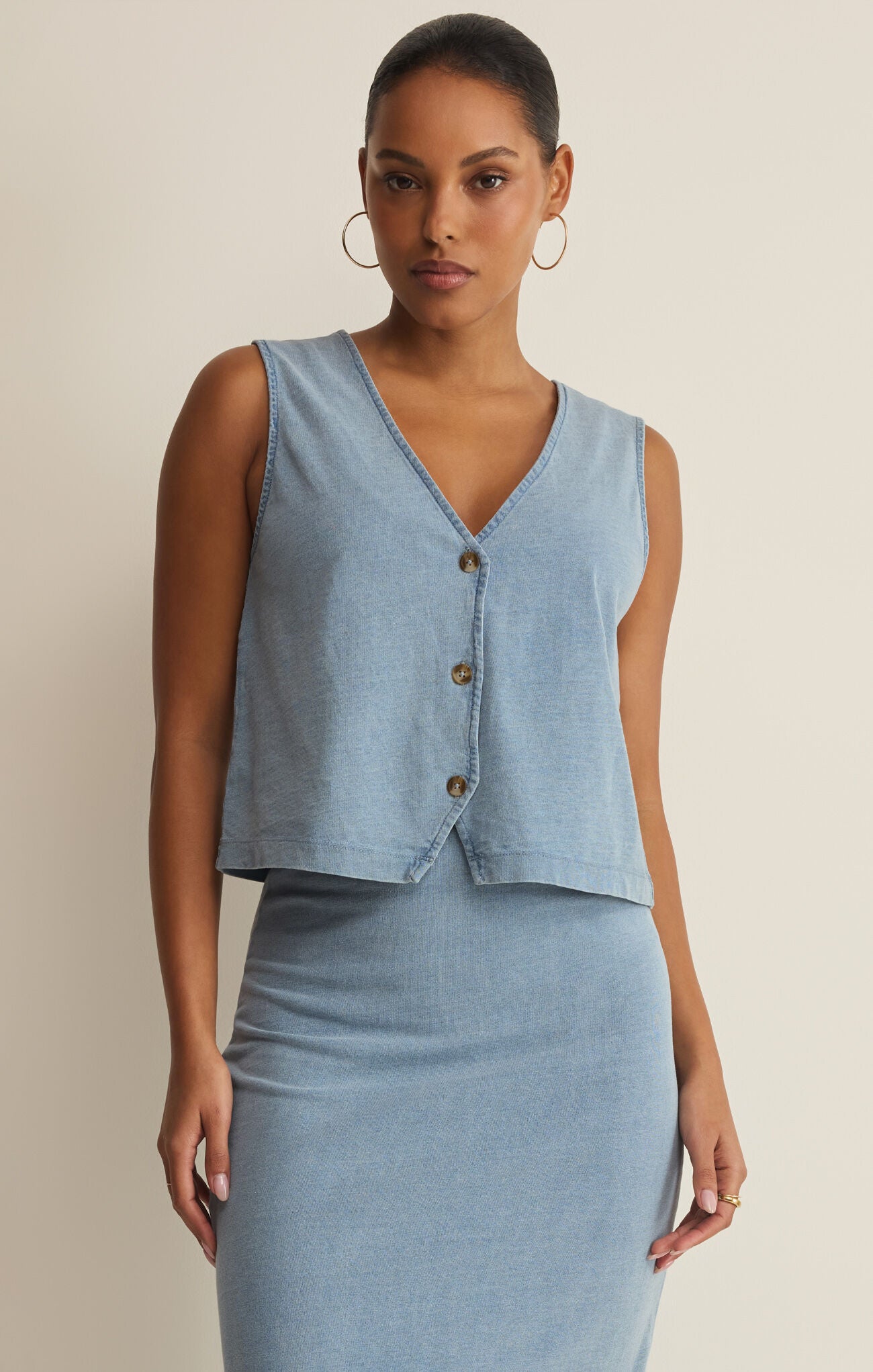 Noelle Jersey Sleeveless Top