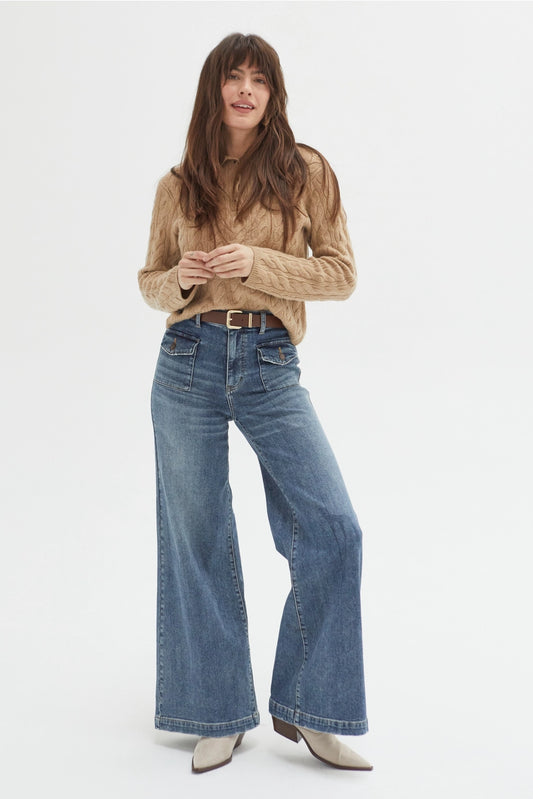 Campbell High Rise Front Pocket Denim 24