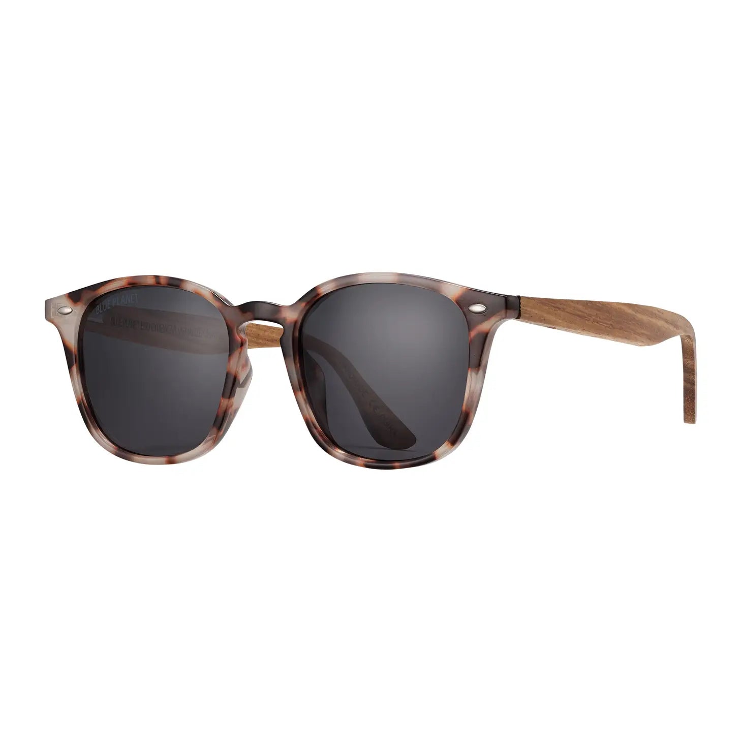 Gridley Polarized Sunglasses - Ivory Tortoise + Walnut Wood