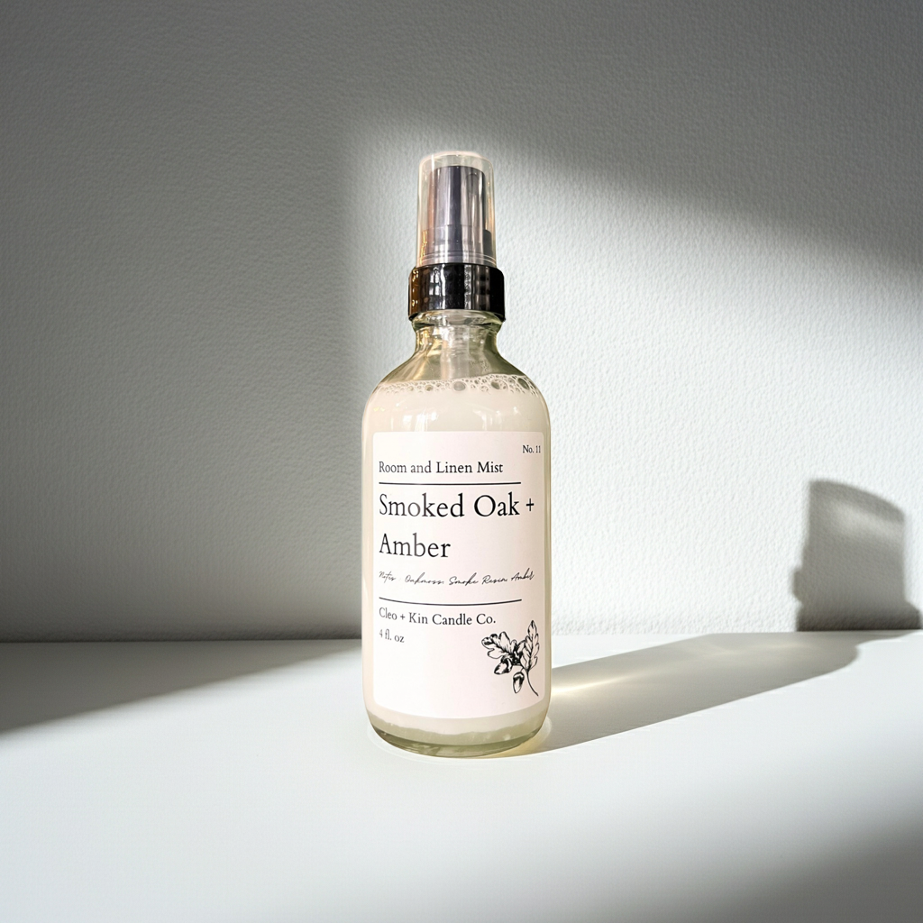 Cleo + Kin Room Spray Smoked Oak + Amber