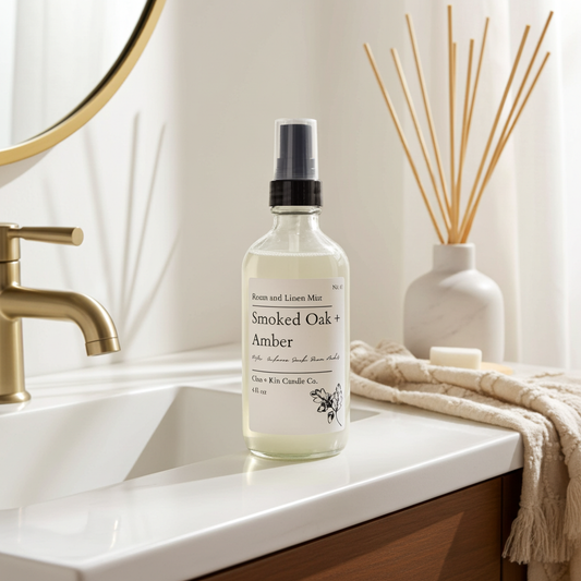 Cleo + Kin Room Spray Smoked Oak + Amber