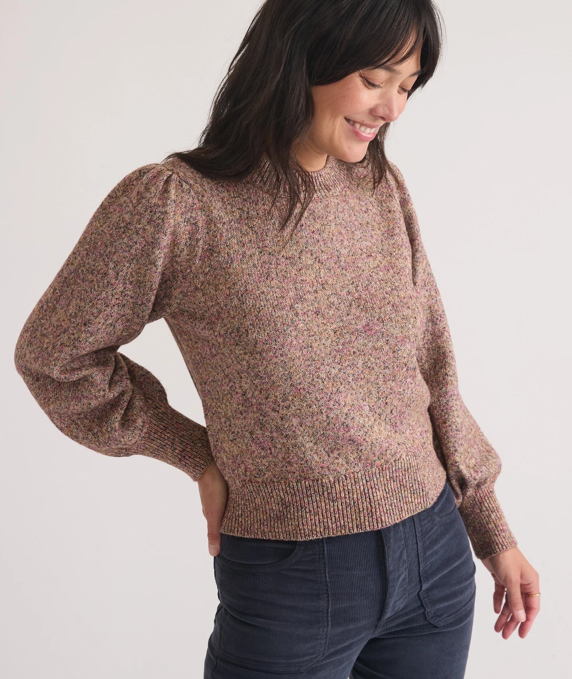 Alma Puff Sleeve Sweater Small