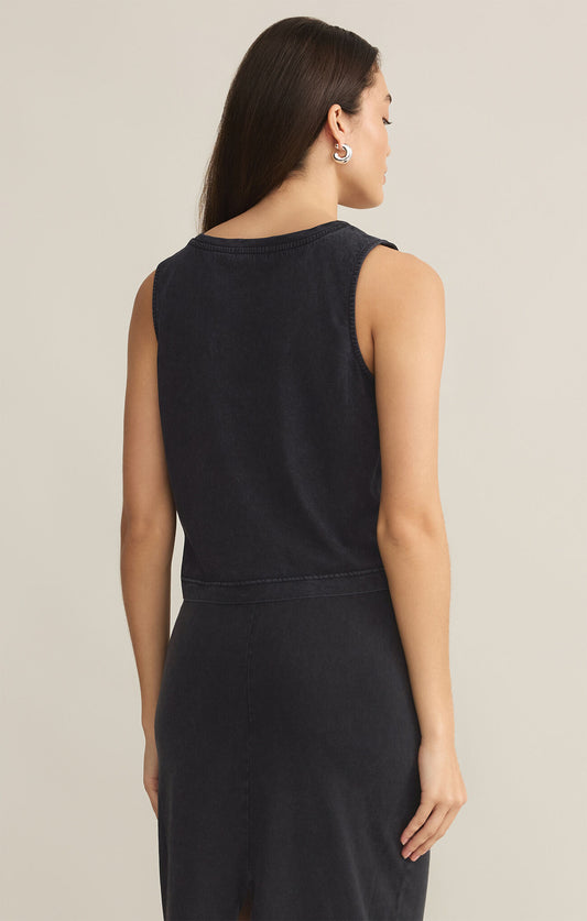 Sloane V-Neck Top Black X-Small